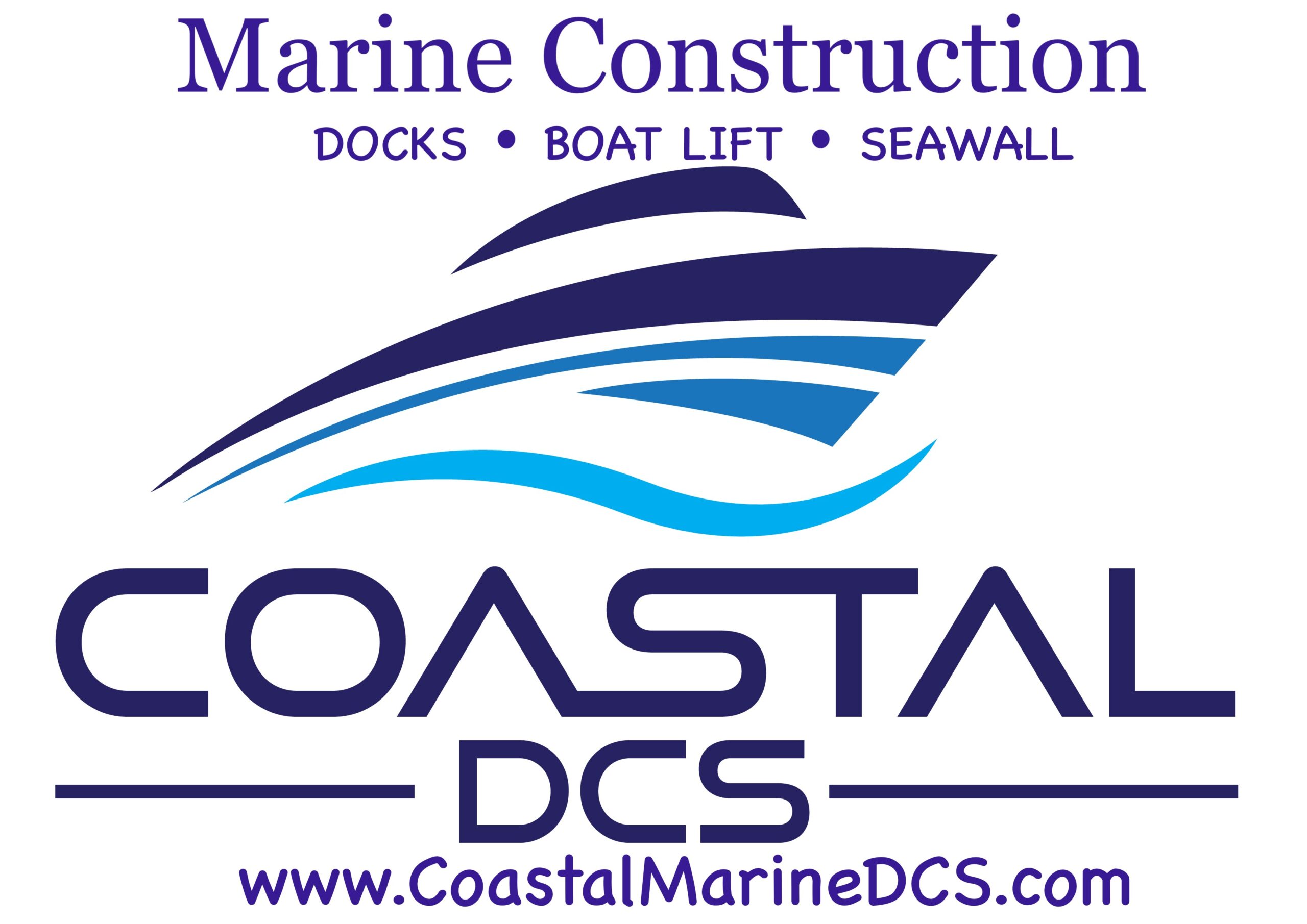 Coastal DCS Marine Construction Logo